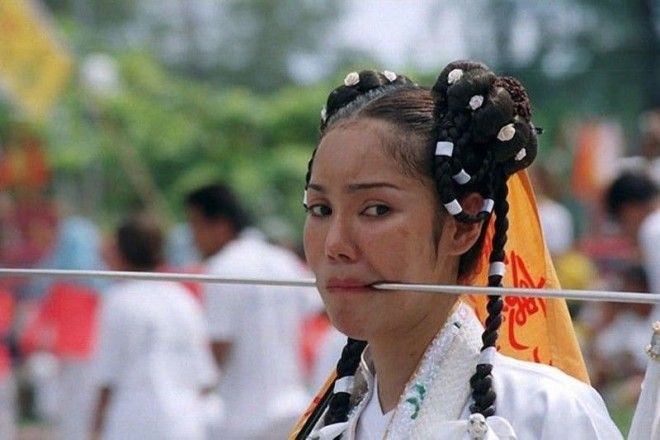 9 Фестиваль вегетарианцев на Пхукете Таиланд Фестиваль азия странность
